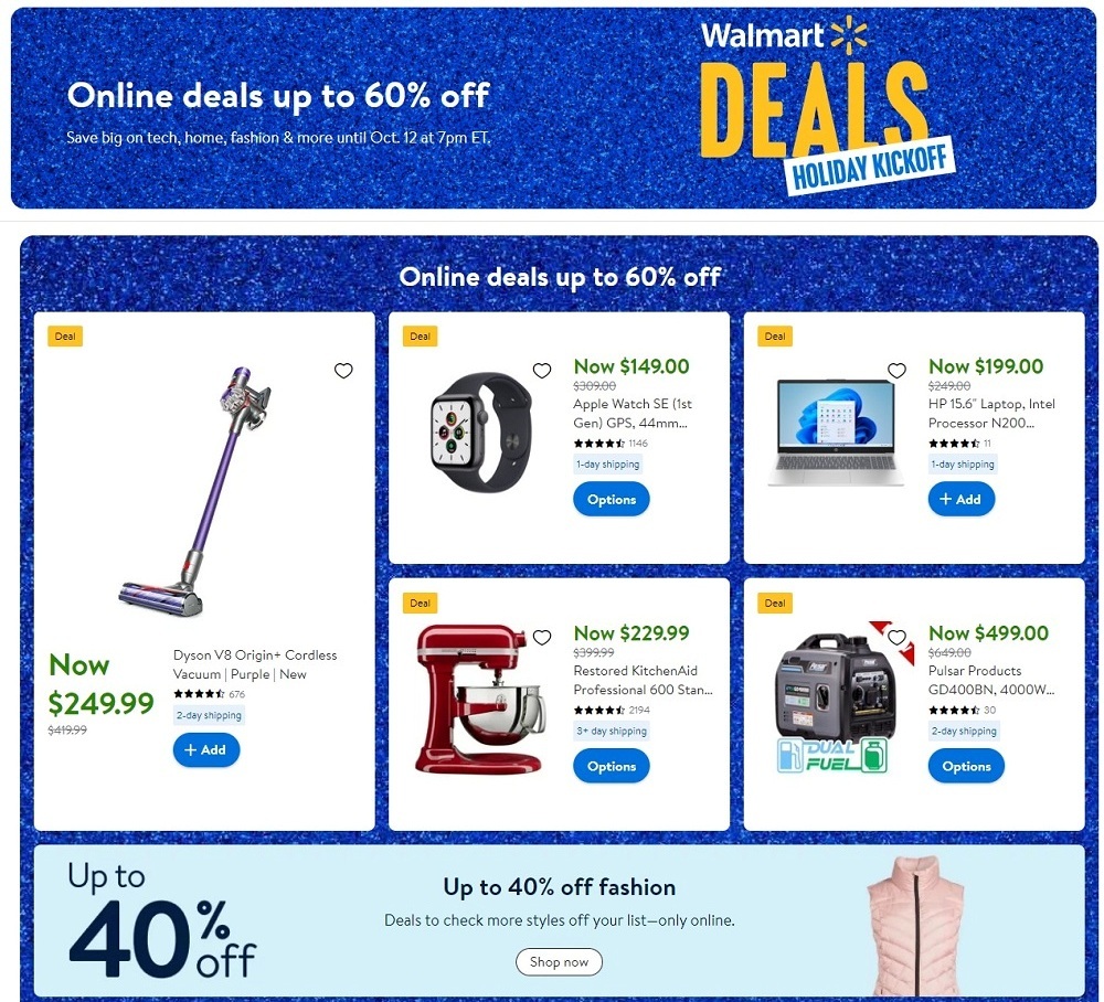 Walmart Holiday Kickoff Sale 2023 - Page 1