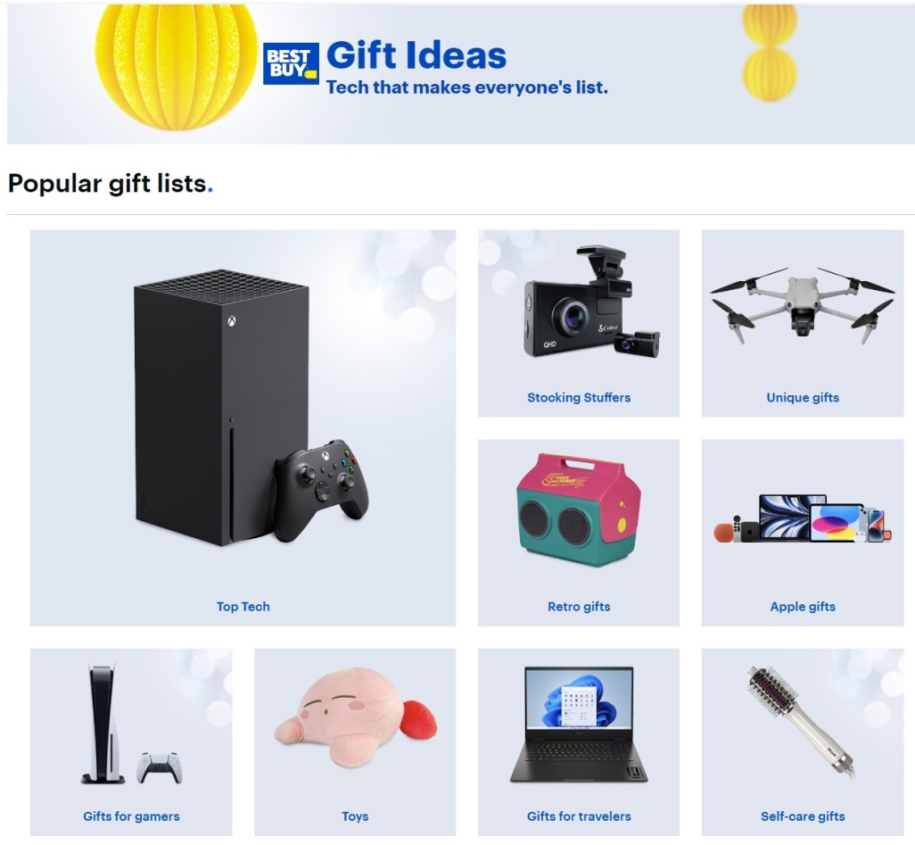 Best Buy Holiday Gift Guide 2023 - Page 1