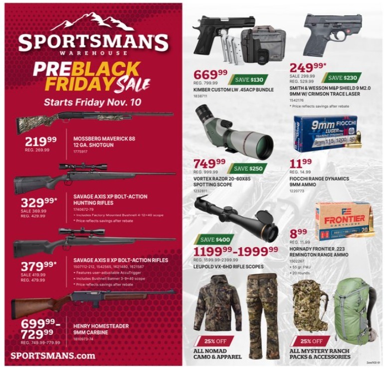 Sportsman's Warehouse Pre-Black Friday 2023 - Page 1