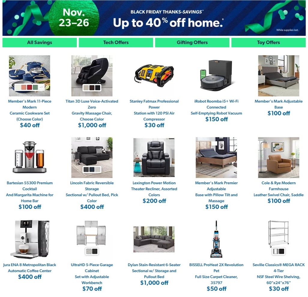 Sam's Club Black Friday 2023 Sneak Peek - Page 2