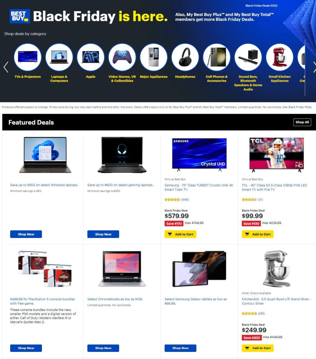 Best Buy Black Friday 2023 - Page 1