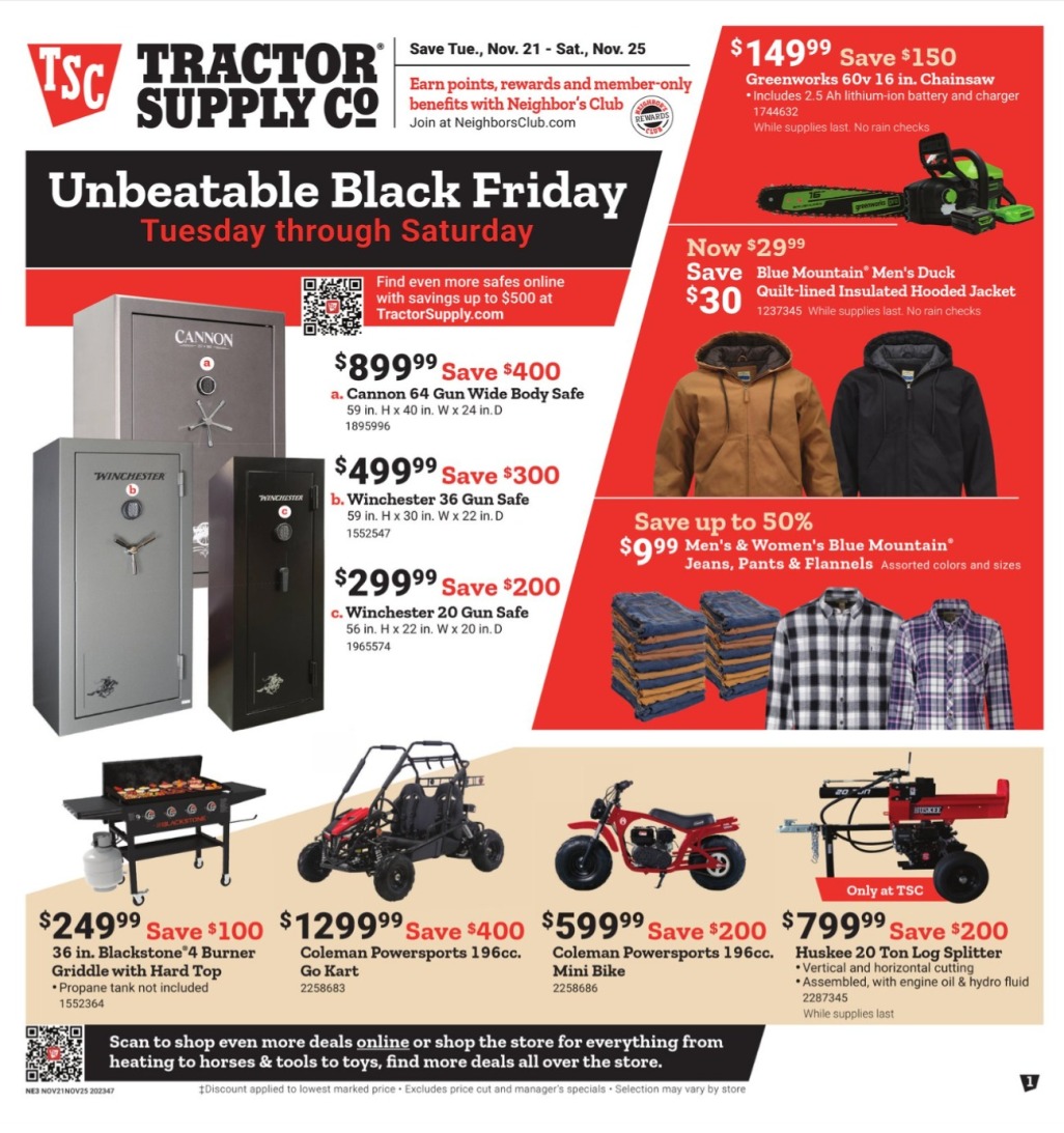 Tractor Supply Black Friday 2023 - Page 1