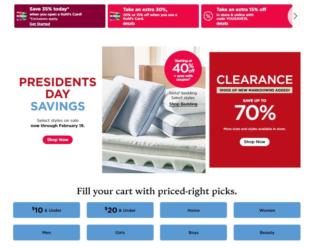 Kohl's Presidents Day 2024 - Page 1