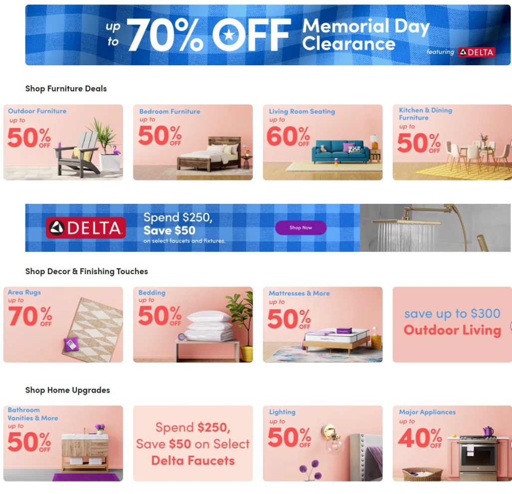 Wayfair Memorial Day 2024 - Page 1