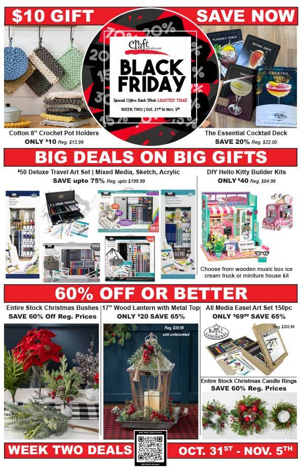 Craft Warehouse Pre-Black Friday 2024 - Page 1