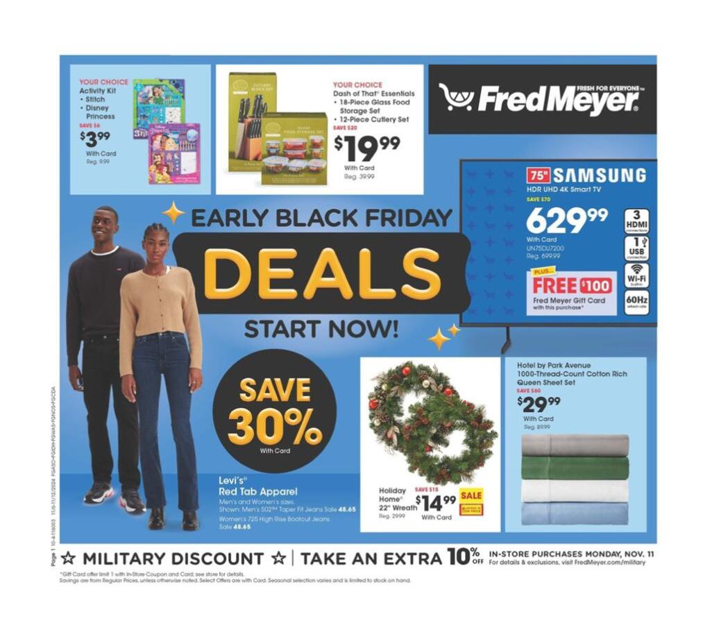 Fred Meyer Pre-Black Friday 2024 - Page 1