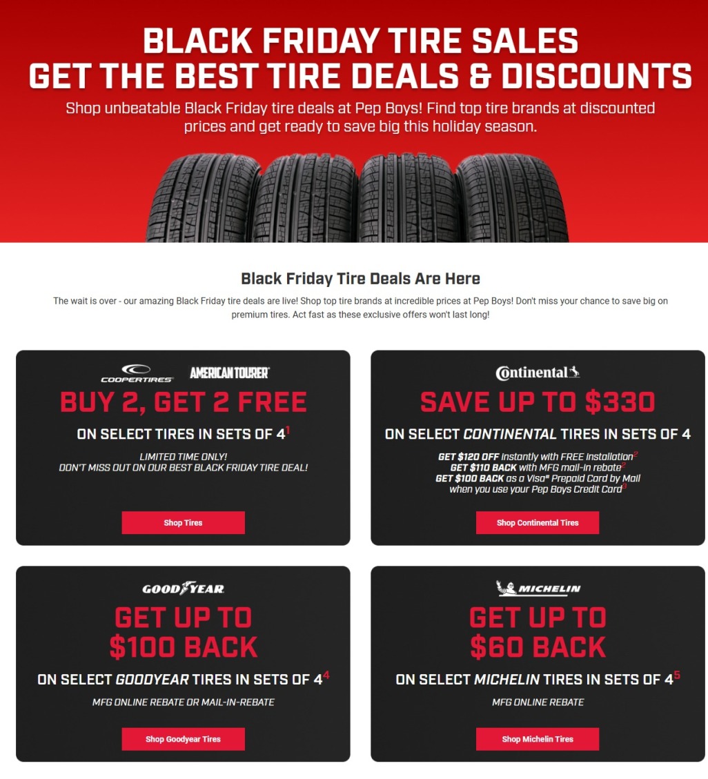 Pep Boys Black Friday 2024 - Page 1