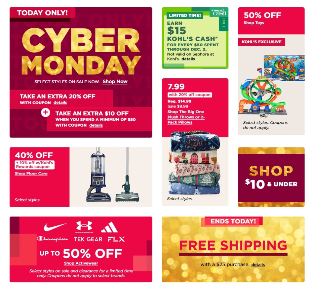 Kohl's Cyber Monday 2024 - Page 1