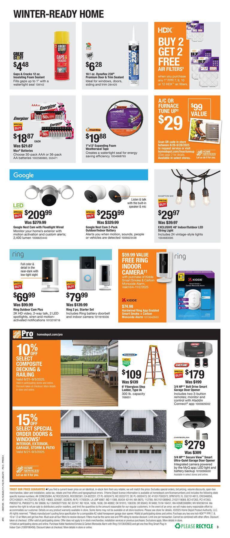 Home Depot Weekly Ad Aug 21-Sep 03 - Page 3