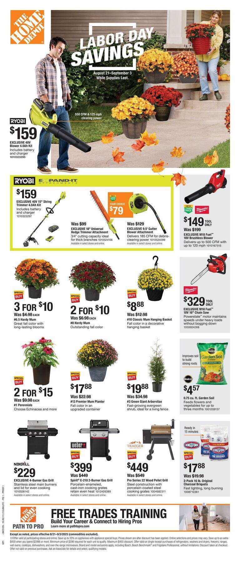 The Home Depot Labor Day 2025 - Page 1