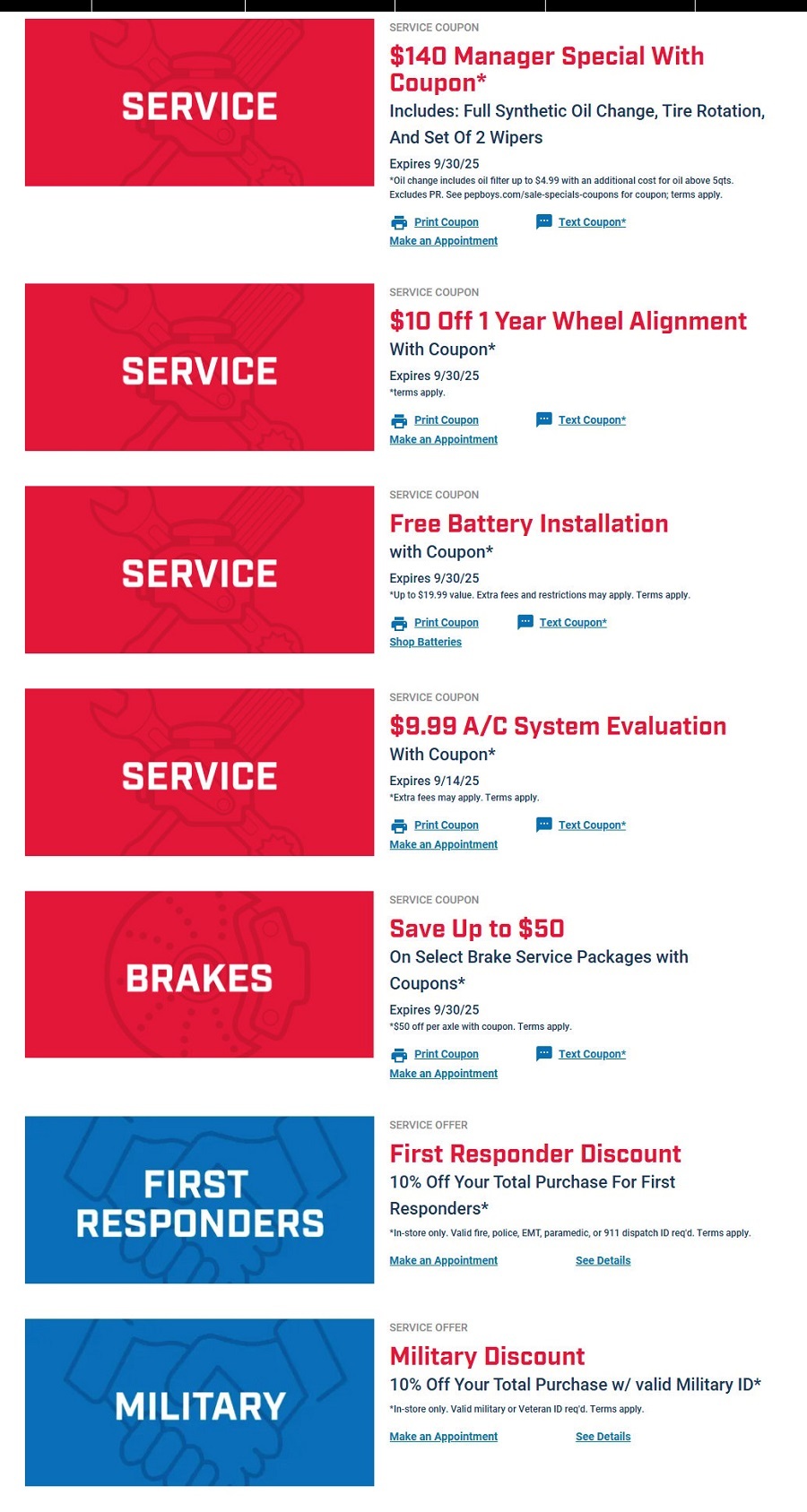 Pep Boys Weekly Ad Sep 02-30 - Page 2