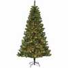 Artificial Pre-Lit Christmas Tree, Douglas Fir, 300 Clear Lights, 7-Ft.