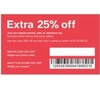 Extra 25% Off Any one Regular Priced Sale or Clearance