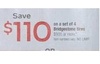 Save $110 on a Set of 4 Bridgestone Tires $900 or more