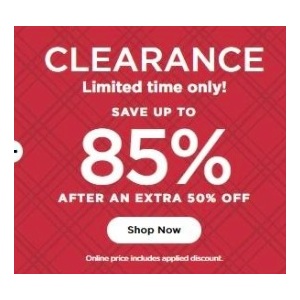 Save Up to 85% After an Extra 50% off