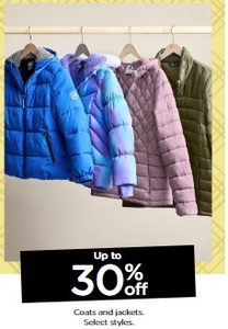 Up to 30% Off Coats & Jackets