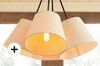 Prato 4 Light Bronze with Antique Brass Accents Chandelier