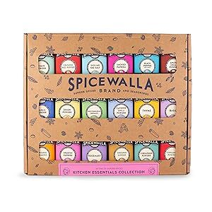 Spicewalla Essential Spices and Seasonings Set 18 Pack Variety