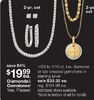 1/20 to 1/10 ct. t.w. diamond or lab-created gemstone in sterling silver for $19.99 each