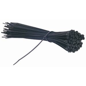Storehouse 11 in. UV-Resistant Black Cable Ties, 100-Pack