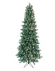 GE 7.5-ft Pine Pre-lit Slim Artificial Christmas Tree with LED Lights