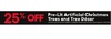 20% Off Pre-Lit Artificial Christmas Trees and Tree Decor