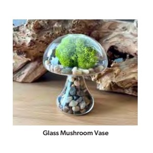 Glass Mushroom Vase