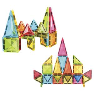 PicassoTiles 24-Piece Mini Diamond Magnetic Tiles