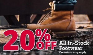 20% Off Footwear