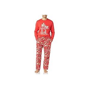 Amazon Essentials Disney Marvel Star Wars Men's Flannel Pajama Sleep Sets