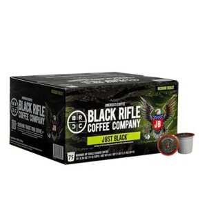 Black Rifle Coffee Company Just Black, Medium Roast K-Cup Coffee Pods, 75 ct.