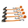 HAUL-MASTER 400 lb. Capacity, 1 in. x 15 ft. Ratcheting Tie Downs 4-Pack
