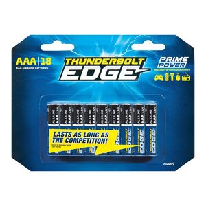 18-Pack THUNDERBOLT EDGE AAA PRIME POWER Alkaline Batteries