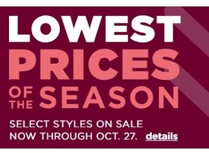 Lowest Price of the Season