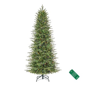 Home Decorators Collection 7.5 ft. Pre-Lit LED Grand Duchess Twinkling Fir Slim Artificial Christmas Tree