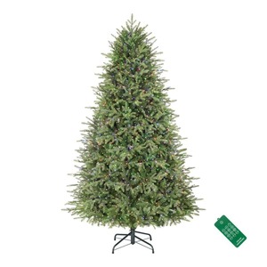 Home Decorators Collection 7.5 ft. Pre-Lit LED Grand Duchess Twinkling Balsam Fir Artificial Christmas Tree