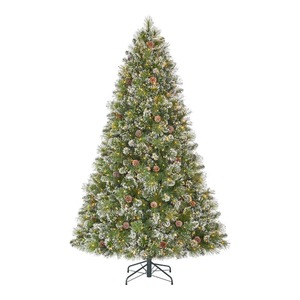 Home Accents Holiday 7.5 ft. Pre-Lit LED Sparkling Amelia Frosted Pine Artificial Christmas Tree