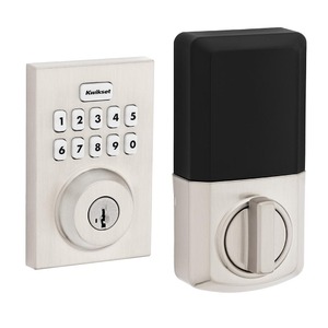 Kwikset Powerbolt 250 Satin Nickel Single Cylinder Smart Lock Deadbolt