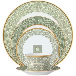 Noritake Infinity Green Gold 12-Piece (Green) Bone China Dinnerware Set, Service for 4