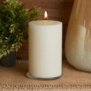 ROOT CANDLES 4 in. x 6 in. Timberline Ivory Unscented Pillar Candle
