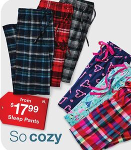 Men's Or Women's Flannel Sleep Pants