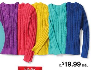 Women's St. John's Bay Cableknit Sweaters