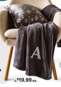 North Pole Trading Co. Monogram Throws