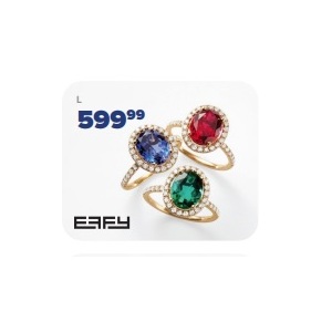 Lab-Created Precious Gemstone Ring