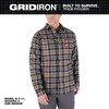 Milwaukee Men's Medium Gray GRIDIRON Flannel Shirt