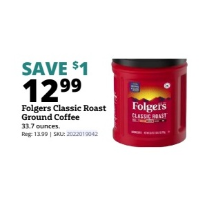 Folgers Classic Roast Ground Coffee